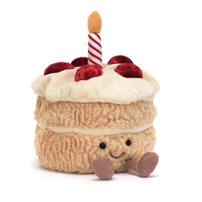 Jellycat Amuseables Birthday Cake soft toy 16cm