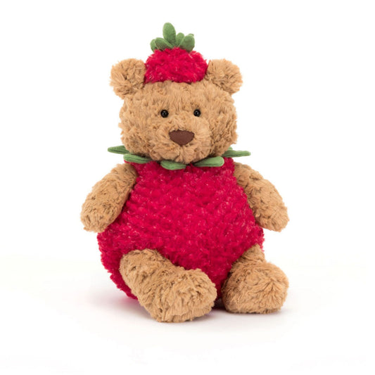 Jellycat Bartholomew Bear Strawberry soft toy 26cm