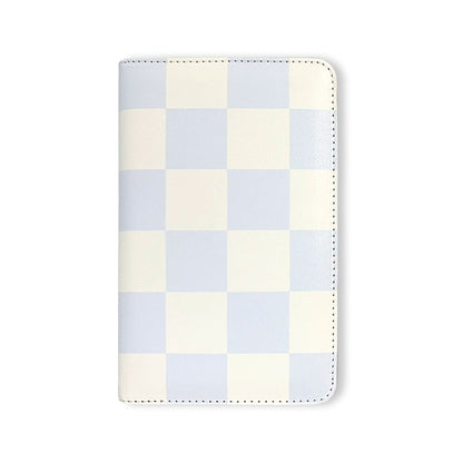 Fox & Fallow Powdered Blue Check Travel Wallet