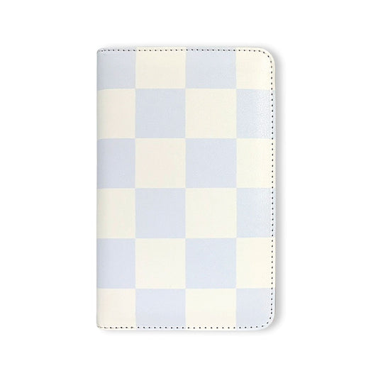 Fox & Fallow Powdered Blue Check Travel Wallet