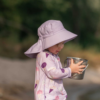 Jan & Jul Kids Aqua-Dry Water Repellent Adventure UPF 50+ Sun Hat - Lavender