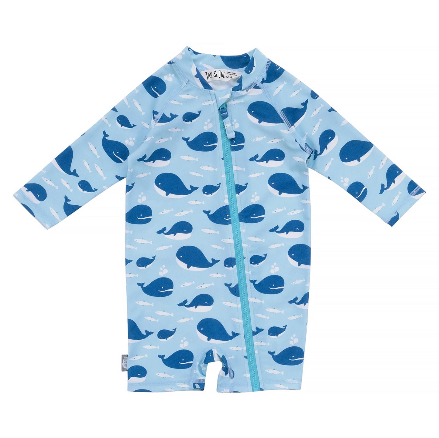 Jan & Jul Kids 50+ UPF One Piece Rashie Zip UV Sun Suit