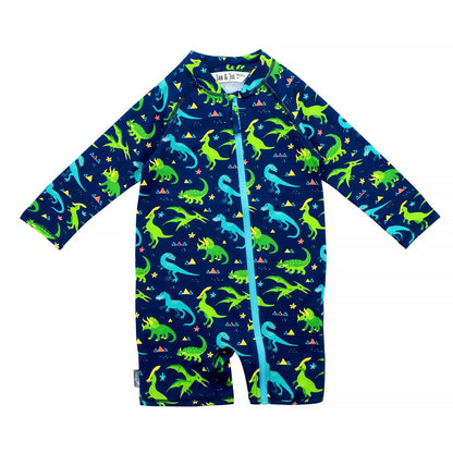 Jan & Jul Kids 50+ UPF One Piece Rashie Zip UV Sun Suit