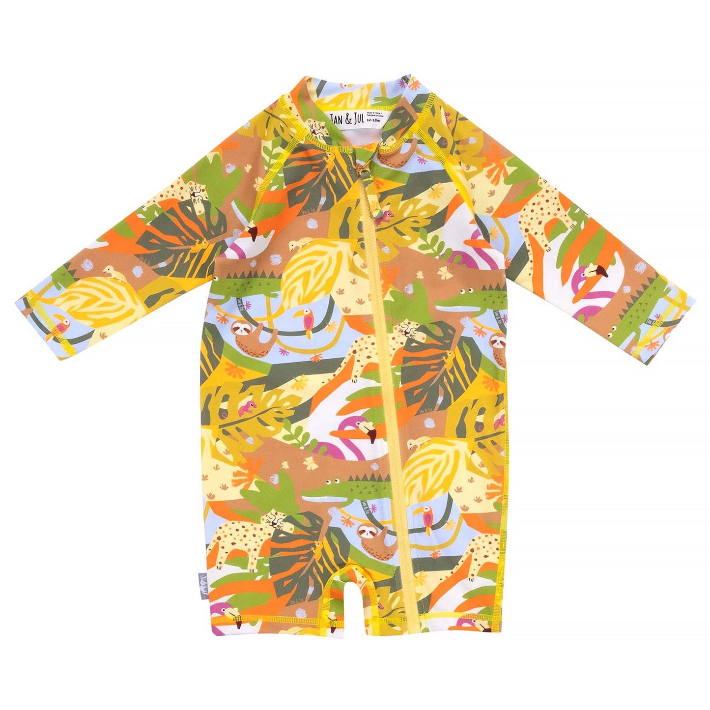 Jan & Jul Kids 50+ UPF One Piece Rashie Zip UV Sun Suit