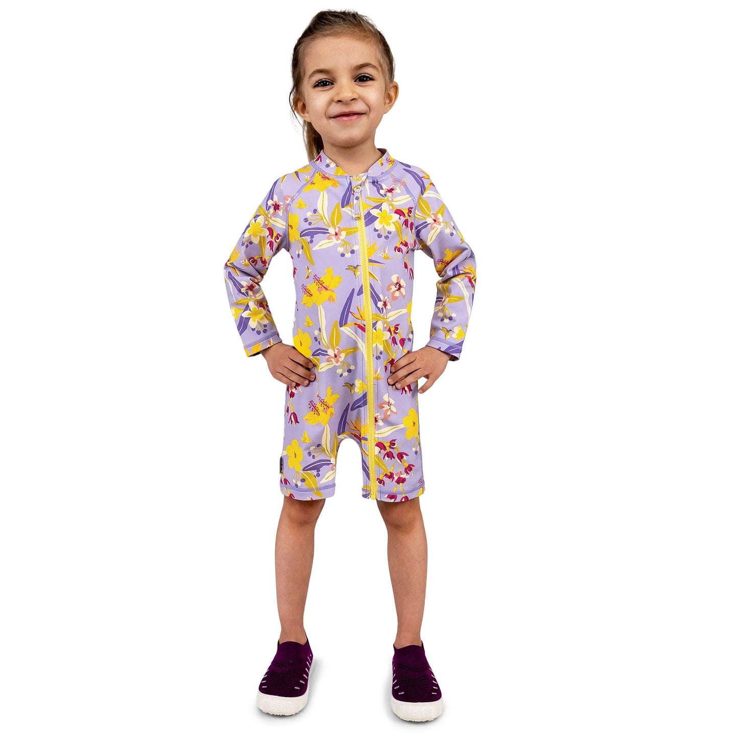 Jan & Jul Kids 50+ UPF One Piece Rashie Zip UV Sun Suit