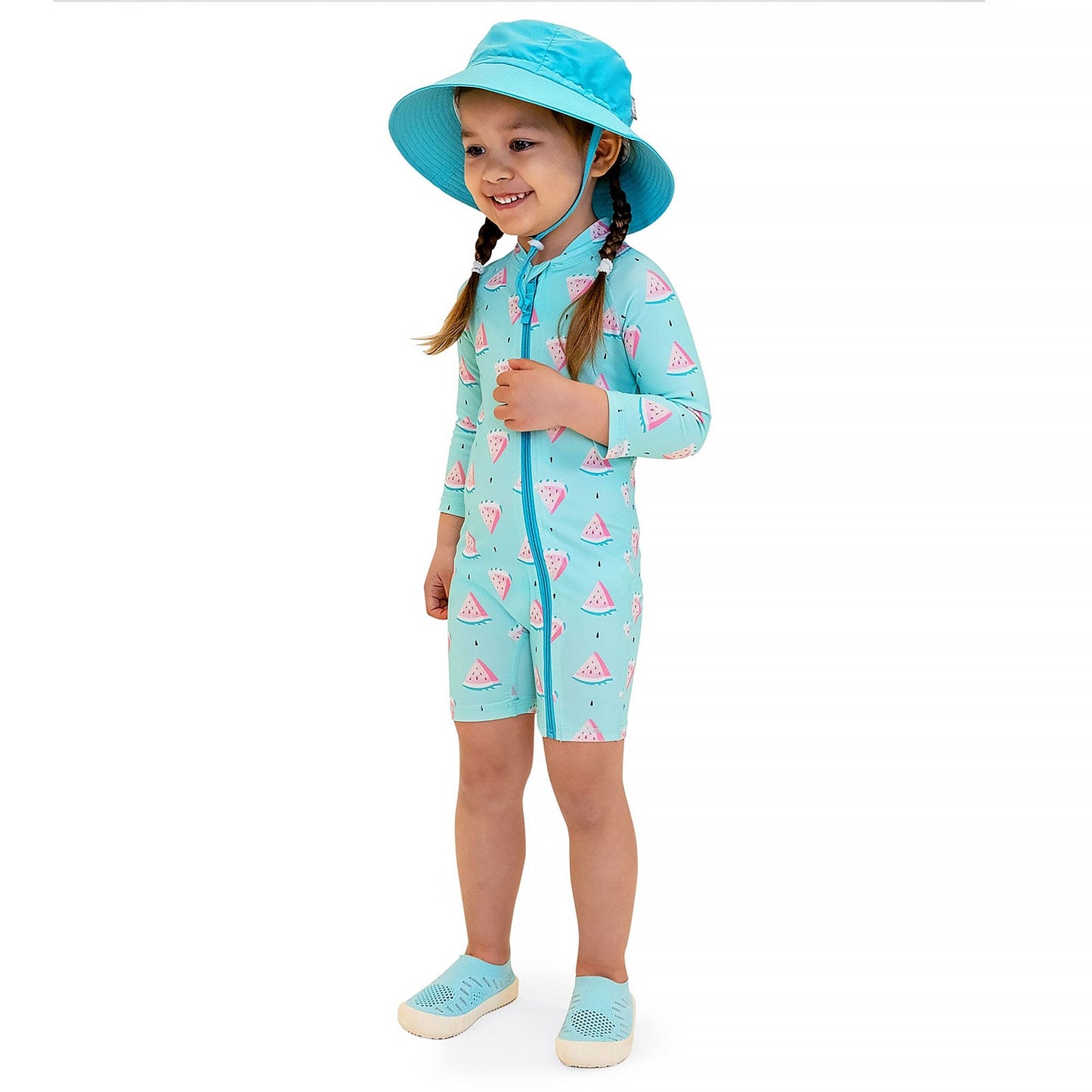 Jan & Jul Kids 50+ UPF One Piece Rashie Zip UV Sun Suit