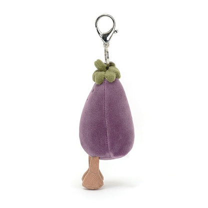 Jellycat Vivacious Vegetable Eggplant Bag Charm 17cm