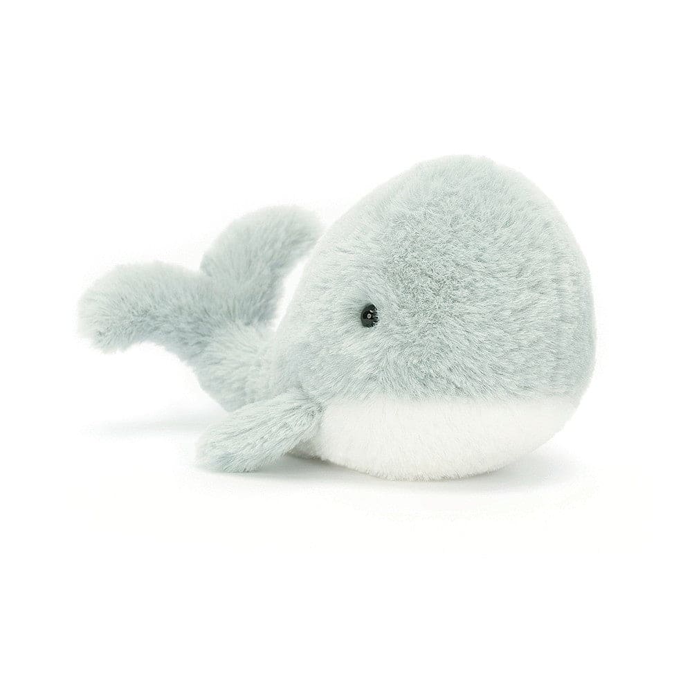 Jellycat Wavelly Whale Grey soft toy 8cm