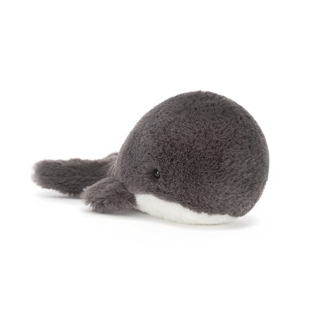 Jellycat Wavelly Whale Charcoal soft toy 6cm