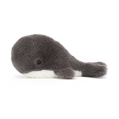 Jellycat Wavelly Whale Charcoal soft toy 6cm