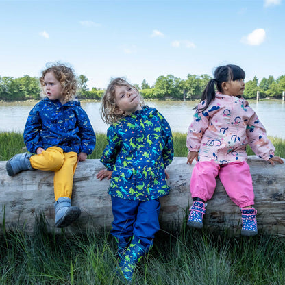 Jan & Jul Kids Cozy-Dry Fleece Lined Rain Jacket