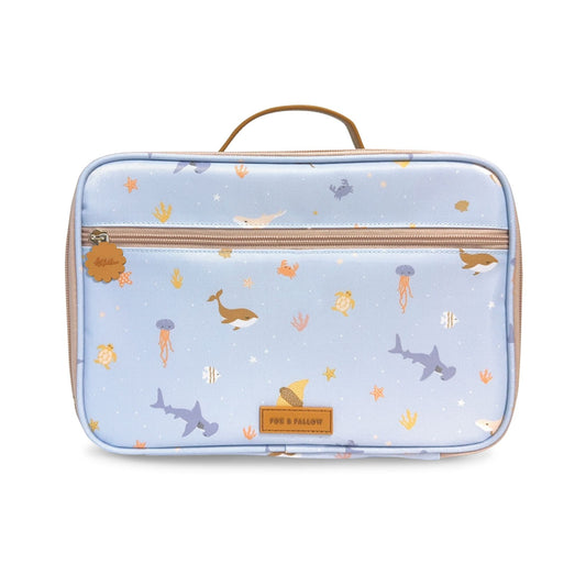 Fox & Fallow Ocean Creatures Sky Kids Lunch Bag