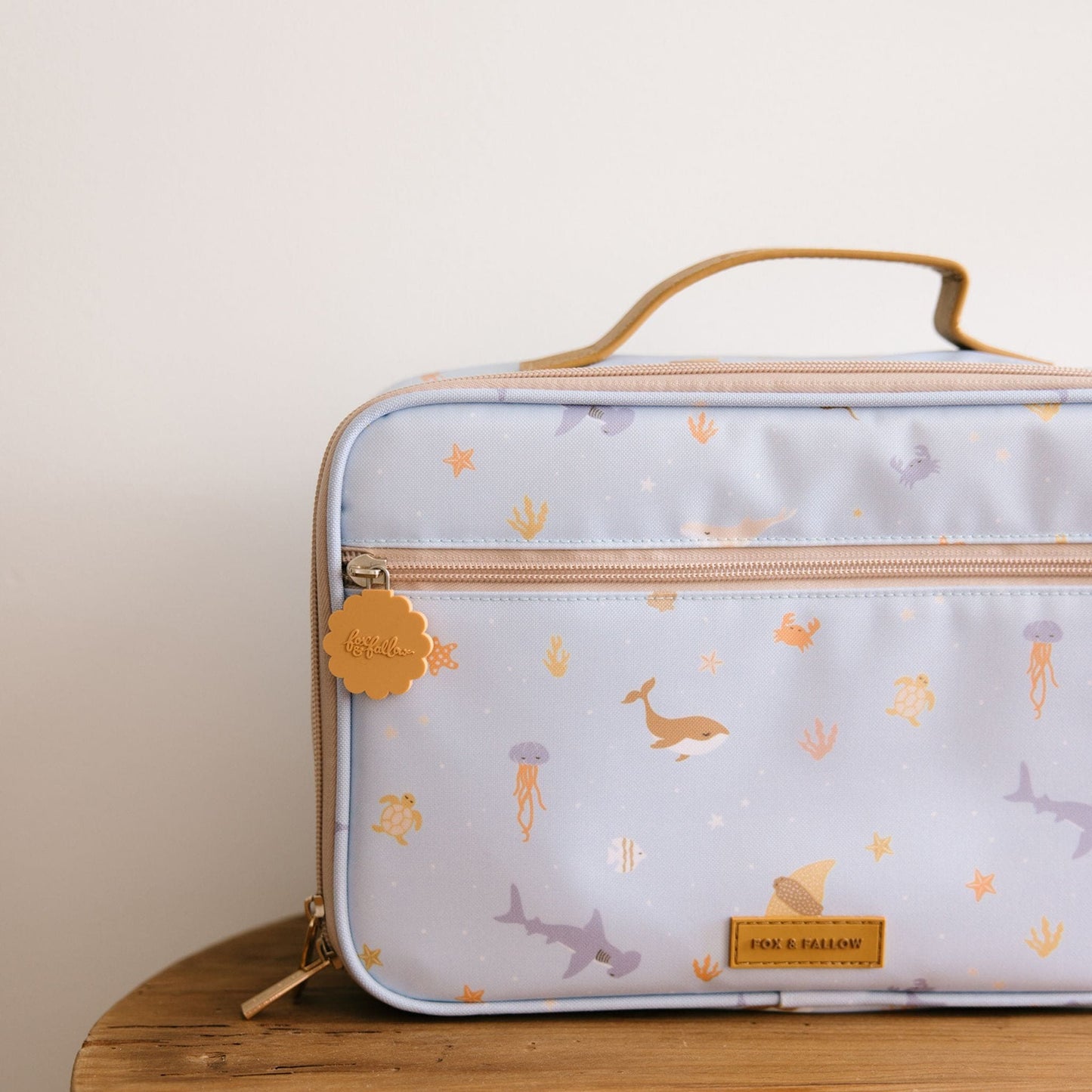 Fox & Fallow Ocean Creatures Sky Kids Lunch Bag