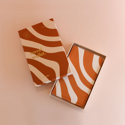 Fox & Fallow Rust Swirl Travel Wallet