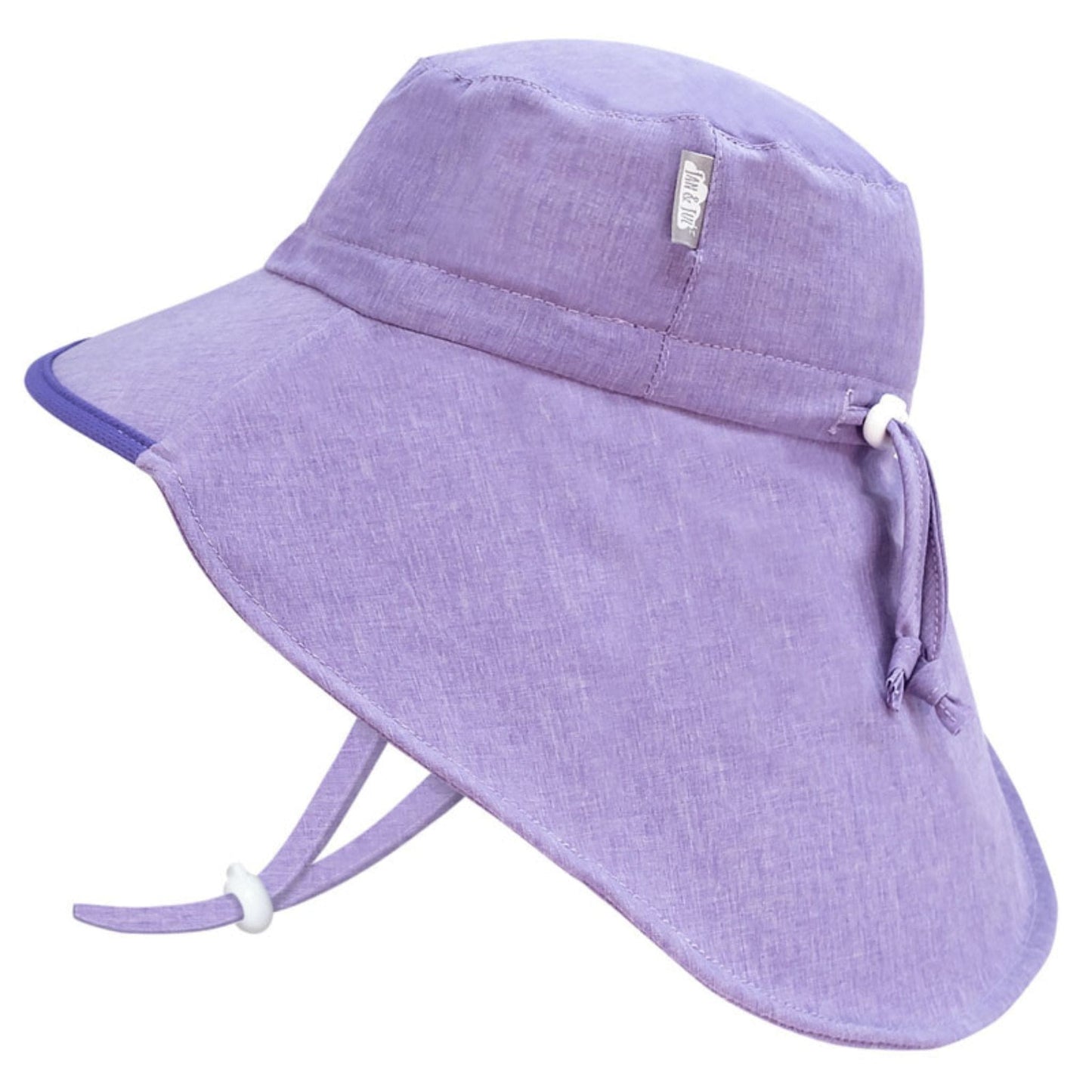 Jan & Jul Kids Aqua-Dry Water Repellent Adventure UPF 50+ Sun Hat - Purple