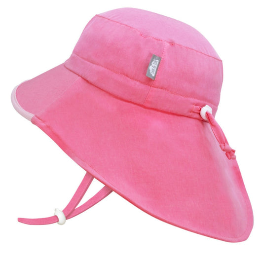 Jan & Jul Kids Aqua-Dry Water Repellent Adventure UPF 50+ Sun Hat - Watermelon Pink