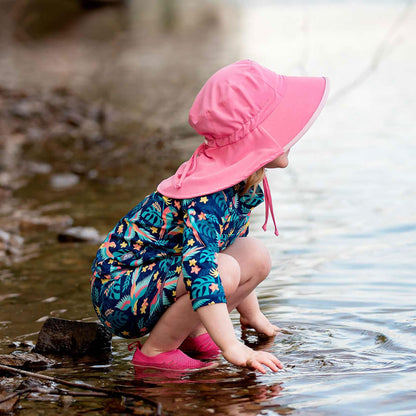 Jan & Jul Kids Aqua-Dry Water Repellent Adventure UPF 50+ Sun Hat - Watermelon Pink