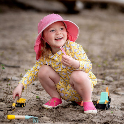 Jan & Jul Kids Aqua-Dry Water Repellent Adventure UPF 50+ Sun Hat - Watermelon Pink