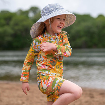 Jan & Jul Kids Aqua-Dry Water Repellent Adventure UPF 50+ Sun Hat - Waves