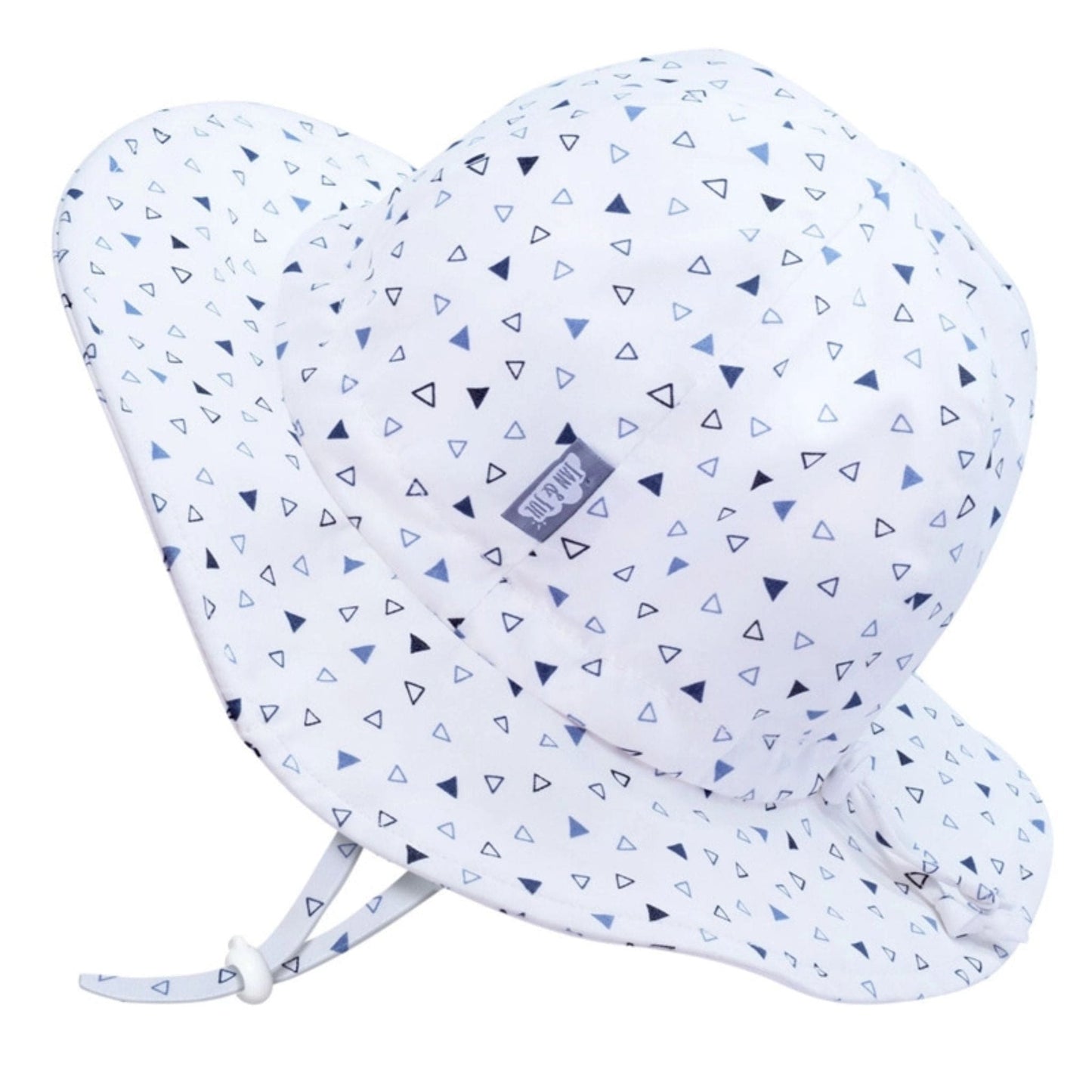 Jan & Jul Kids Cotton Floppy UPF 50+ Sun Hat - Triangles