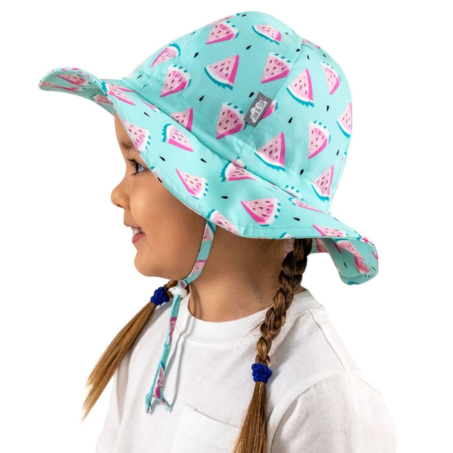 Jan & Jul Kids Cotton Floppy UPF 50+ Sun Hat - Watermelon