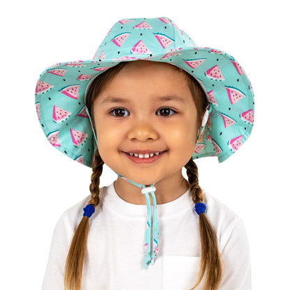 Jan & Jul Kids Cotton Floppy UPF 50+ Sun Hat - Watermelon