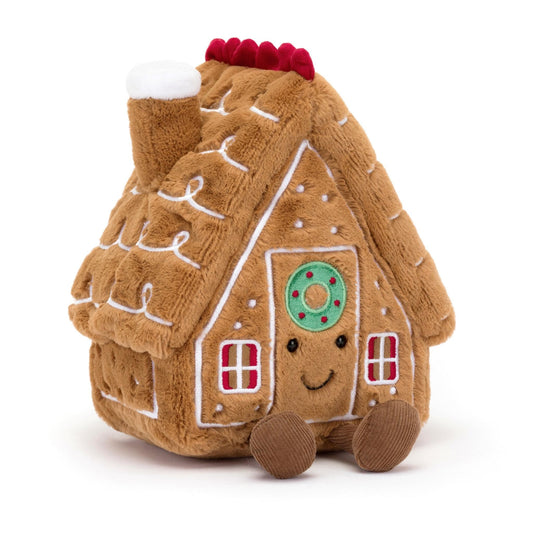 Jellycat Amuseables Gingerbread House soft toy 22cm