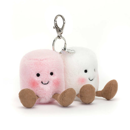 Jellycat Amuseables Pair of Marshmallows Bag Charm 15cm