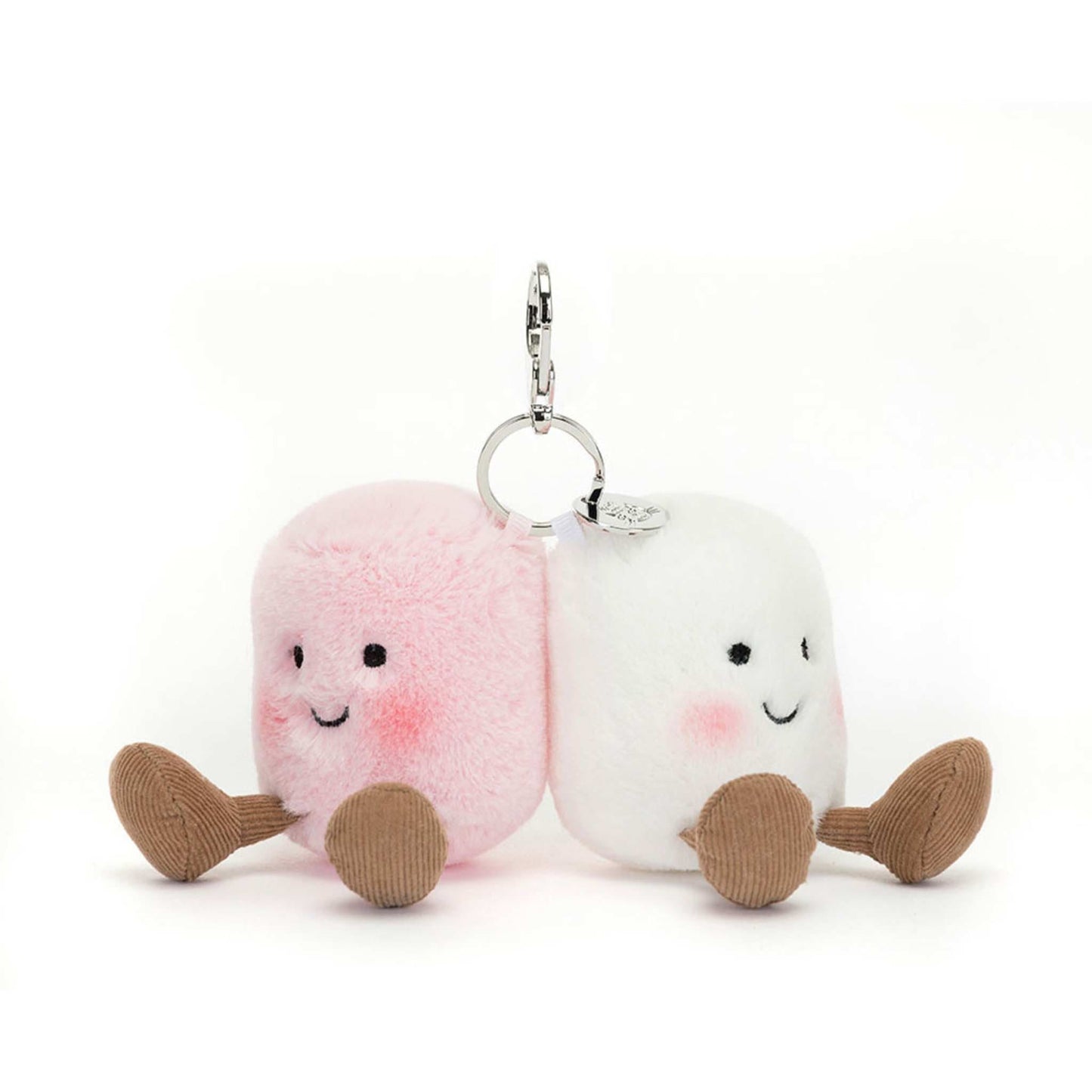 Jellycat Amuseables Pair of Marshmallows Bag Charm 15cm