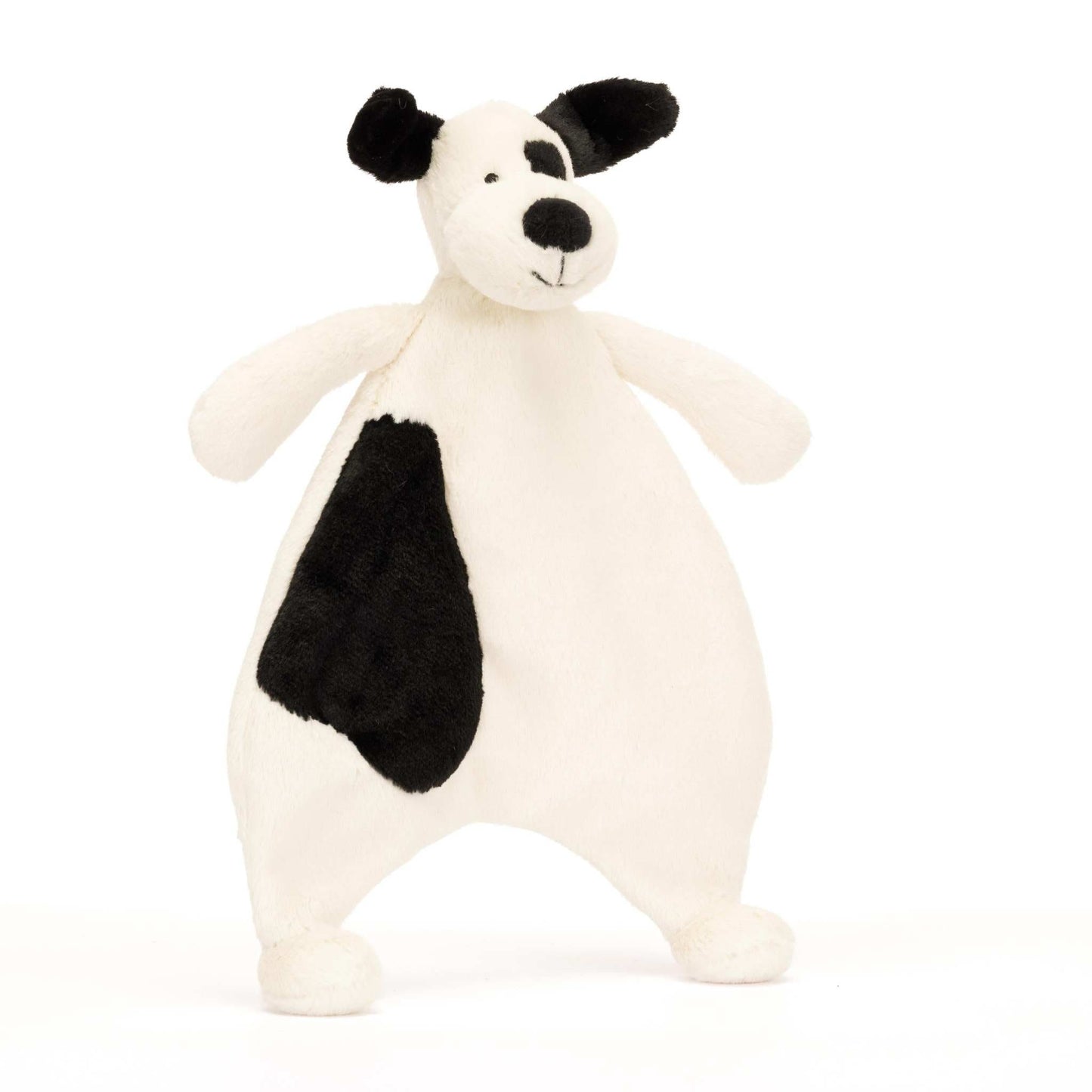 Jellycat Bashful Black & Cream Puppy Comforter soft toy 27cm