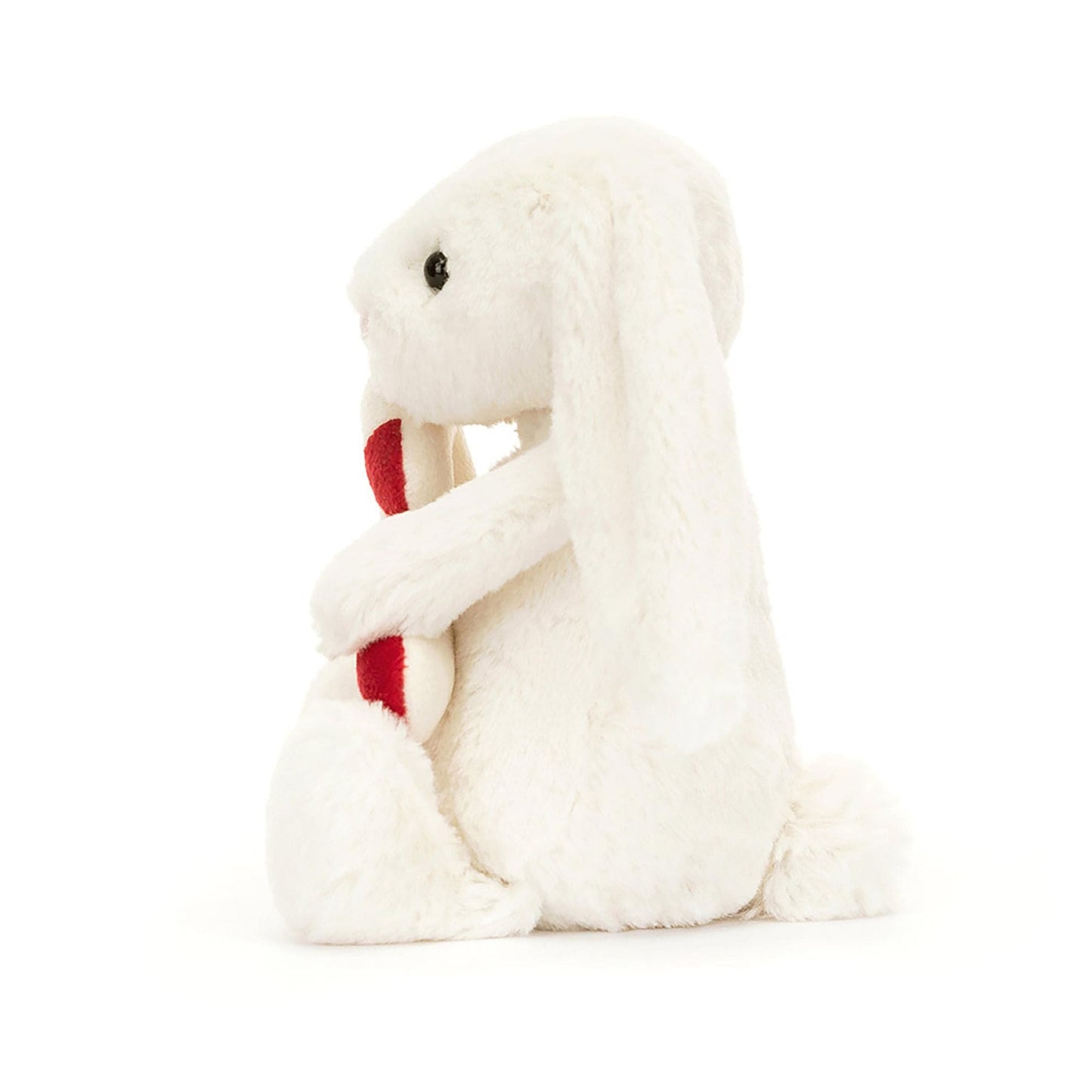 Jellycat Bashful Bunny with Candy Cane soft toy 18cm