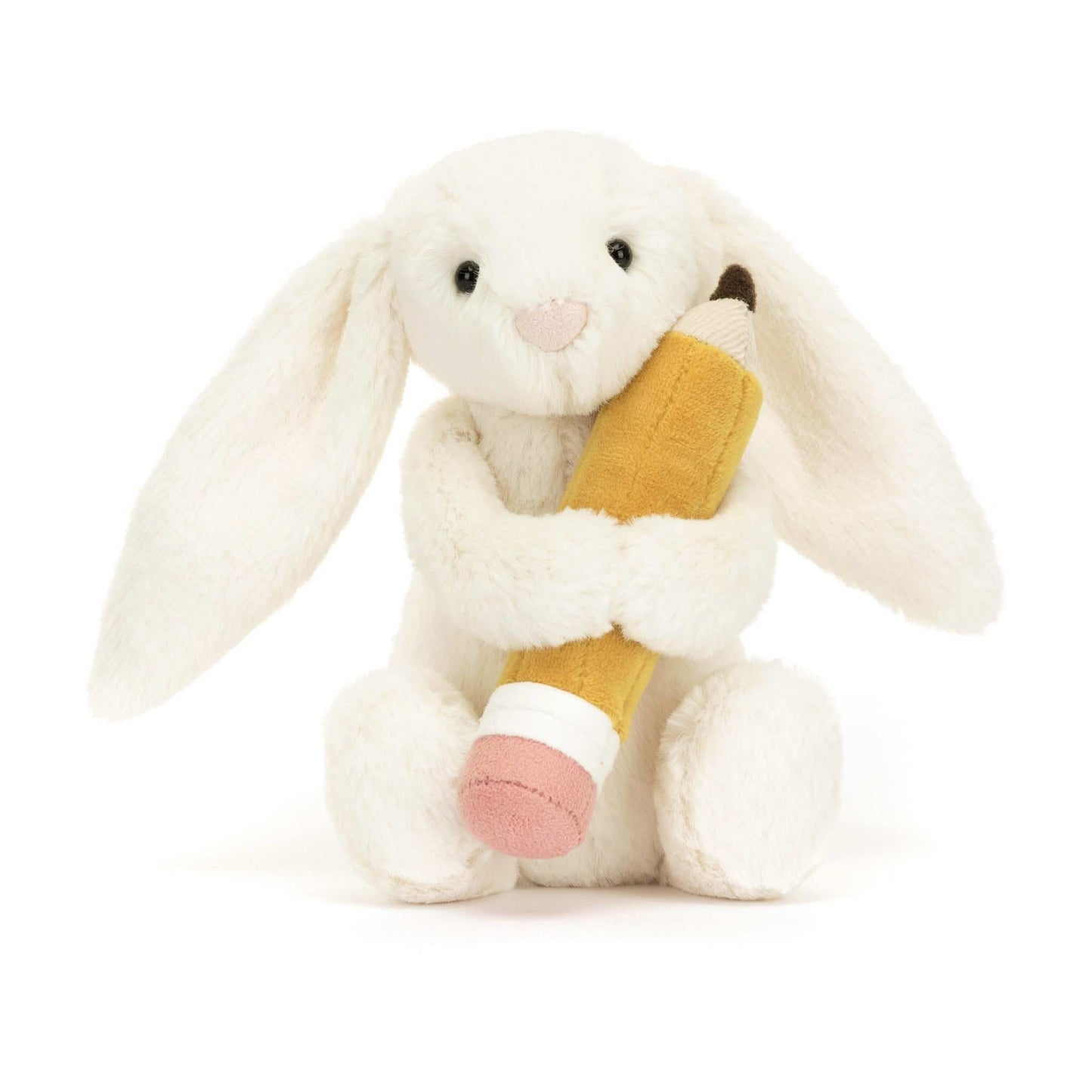 Jellycat Bashful Bunny with Pencil soft toy 18cm