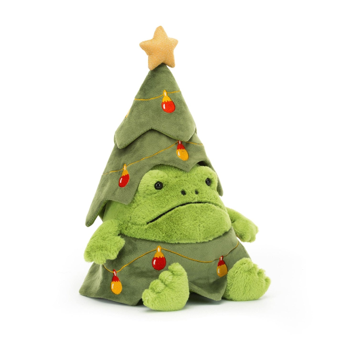 Jellycat Christmas Tree Ricky Rain Frog soft toy 29cm