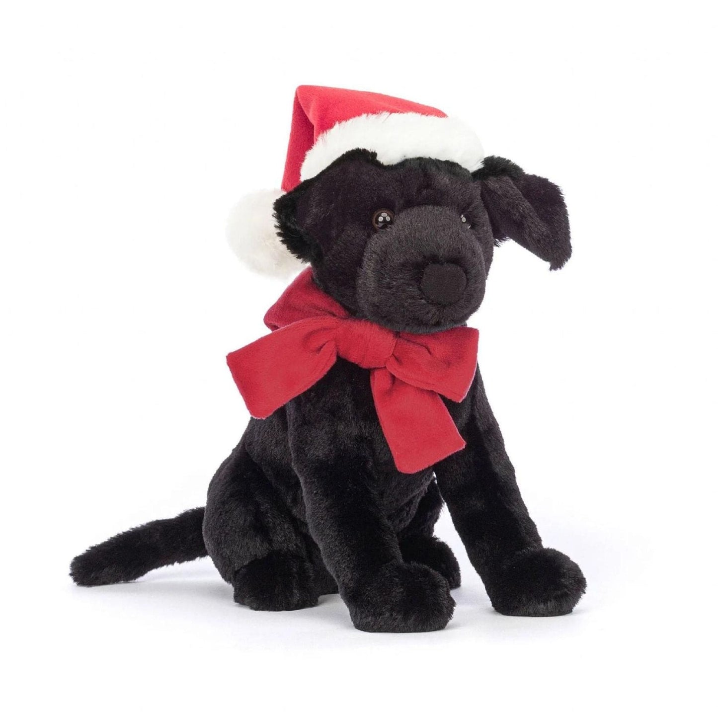 Jellycat Winter Warmer Pippa Black Labrador soft toy 22cm