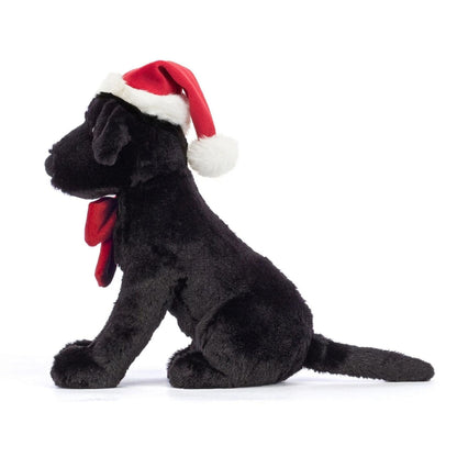 Jellycat Winter Warmer Pippa Black Labrador soft toy 22cm