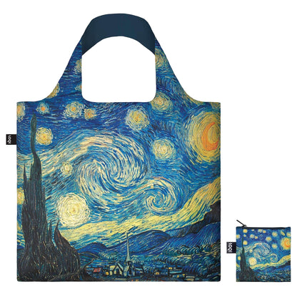 LOQI VINCENT VAN GOGH The Starry Night Recycled Tote Bag