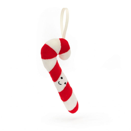 Jellycat Festive Folly Candy Cane hanging decoration 11cm