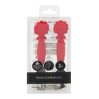 Marcus & Marcus Kids Easy Grip Stainless Steel Spoon & Fork Set Marcus & Marcus Kids Easy Grip Stainless Steel Spoon & Fork Set 