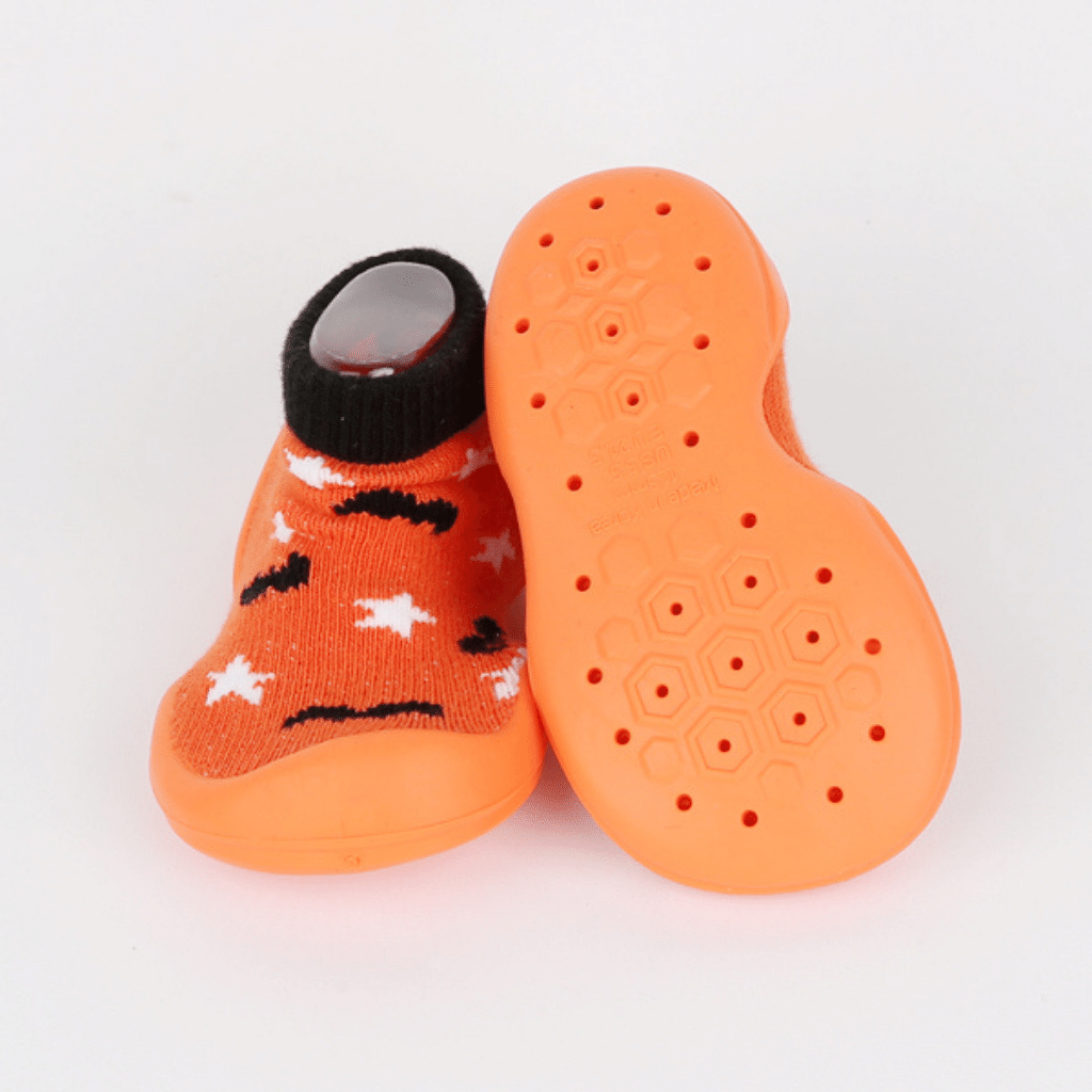 Ggomoosin Orange Star Rubber Sock Shoes – Pail Rabbit