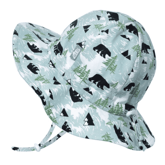 Jan & Jul Kids Gro-With-Me® Cotton Floppy UPF 50+ Sun Hats Bear / XL (5-12Y) HCF0-BEA-XL