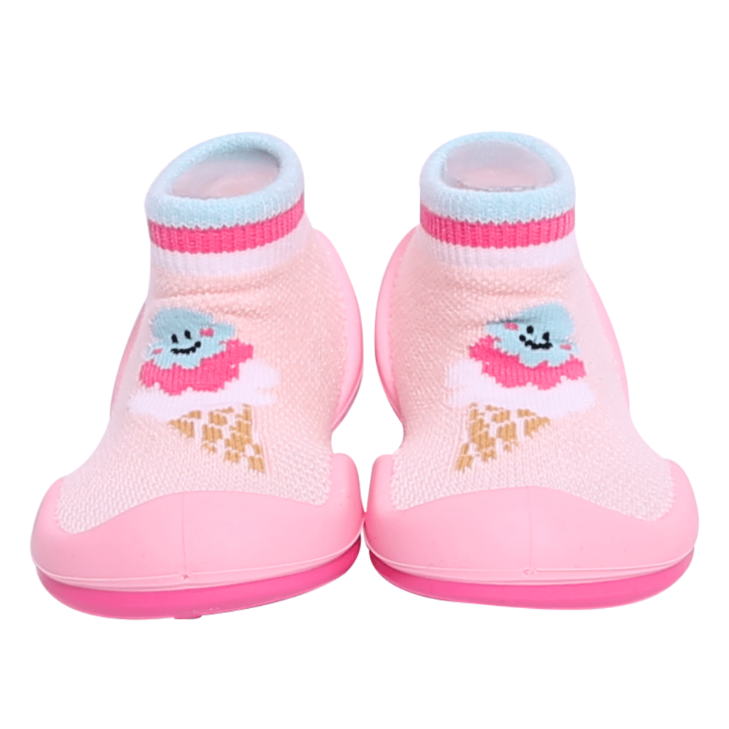 Komuello Ice Cream Baby Rubber Sole Sock Shoes Komuello Ice Cream Baby Rubber Sole Sock Shoes 