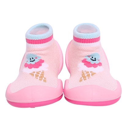 Komuello Ice Cream Baby Rubber Sole Sock Shoes Komuello Ice Cream Baby Rubber Sole Sock Shoes 