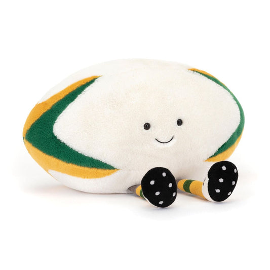 Jellycat Amuseables Sports Australian Rugby Ball soft toy 29cm